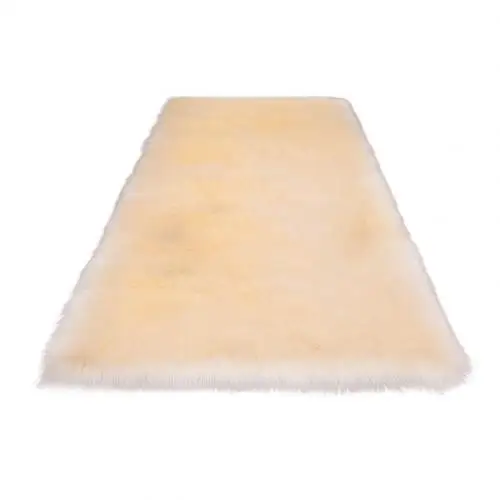 Beige Прямоугольный мягкий плюшевый ковер, коврик для пола, подушка, декор для гостиной, спальни - Цвет: Beige