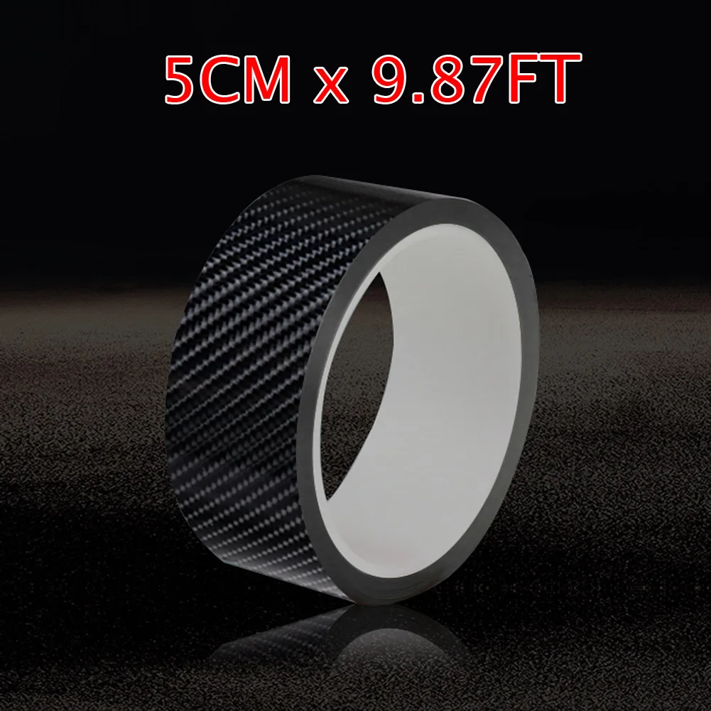 

Protector Sill Scuff Cover Car Door Carbon Fiber Sticker Body Anti Scratch Strip 5cm x 9.87ft