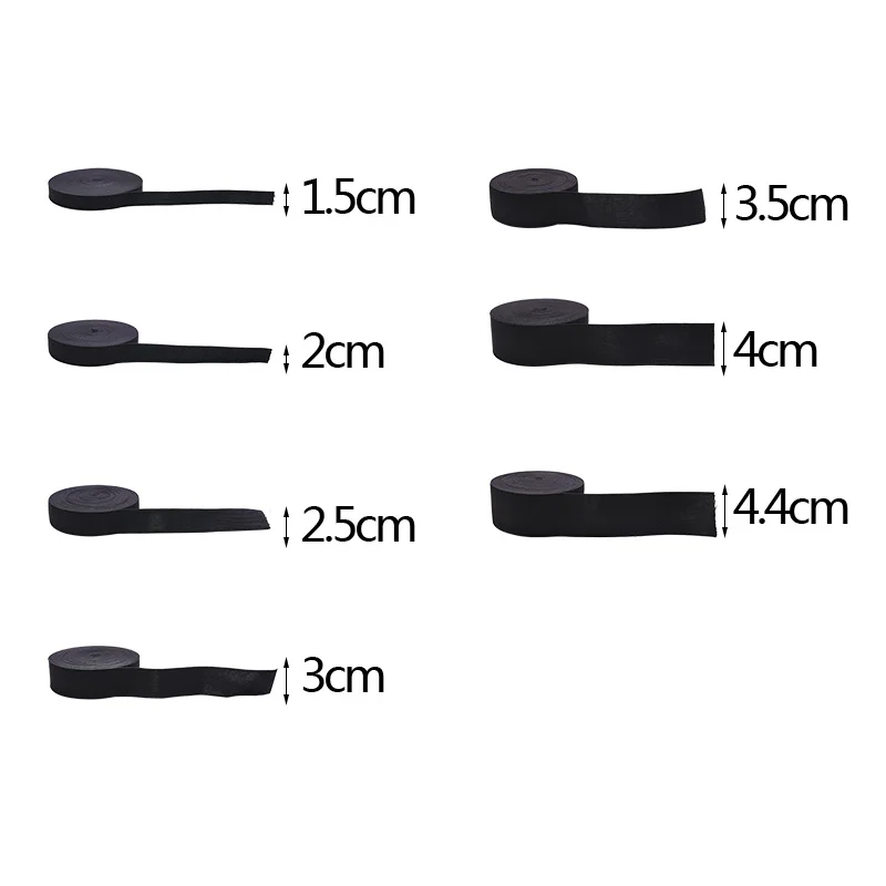 

10 Yards Flat Elastic Band Black and White Rubber Ribbon for Craft Sewing Garment Accessories Stretch Bands Ribbon Cords