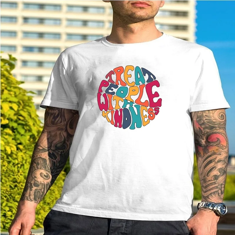 

Футболка унисекс с изображением персонажей и надписями, с короткими рукавами