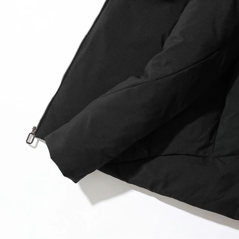 

Men's Down Jacket Winter 2020 New Warm Men Fashion High Quality Windproof Slim Fit ComfortableBlue Black Hooded Down Jacket