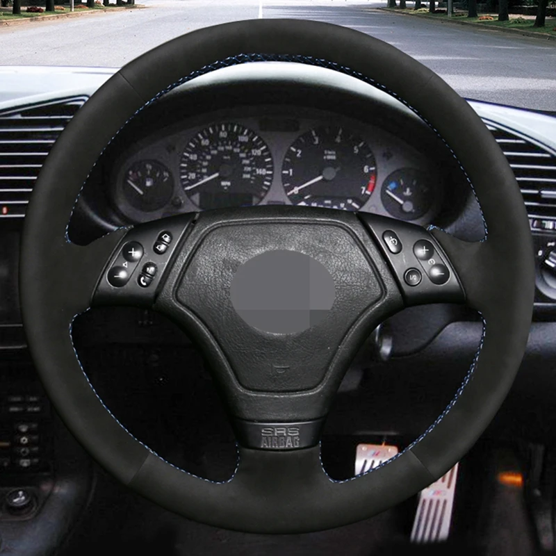 Сделай Сам черный мягкий замшевый сделай сам ручная строчка для BMW E46 E39 E36 |