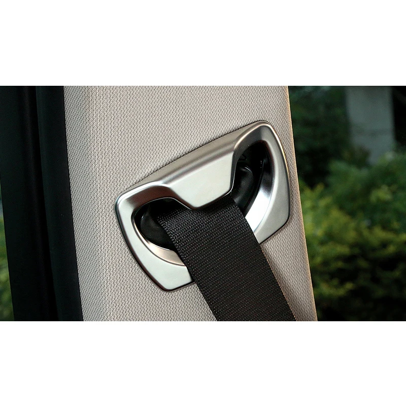 

Chrome B Pillar Seat Safety Belt Frame Cover Trim Fit for BMW 3 4 5 Series X5 F30 F31 F32 F36 F10 F16 F18 E70 520 525 Accessorie