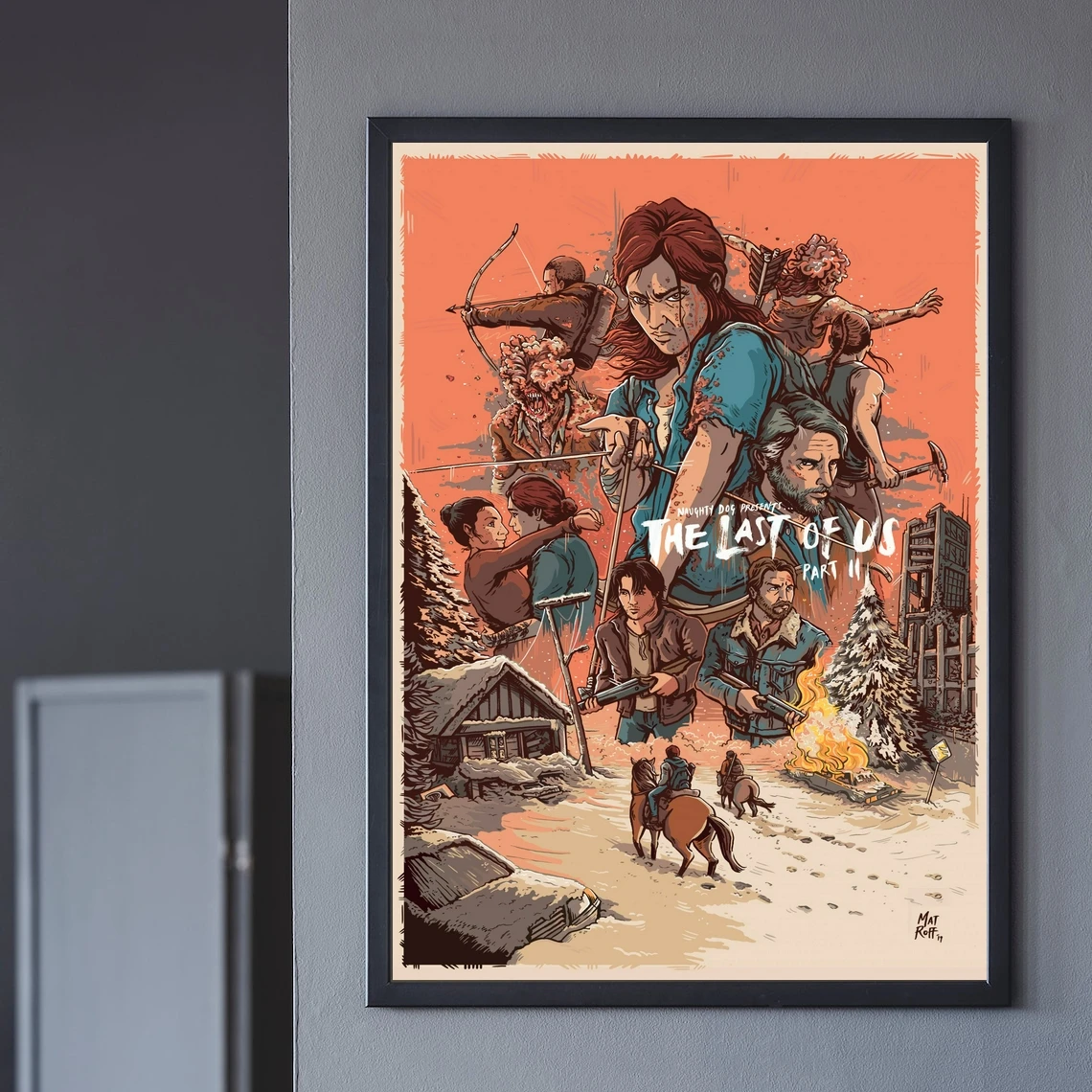 Игровой постер The Last of Us 2 PS4 эксклюзивная ролевая игра холст индивидуальный