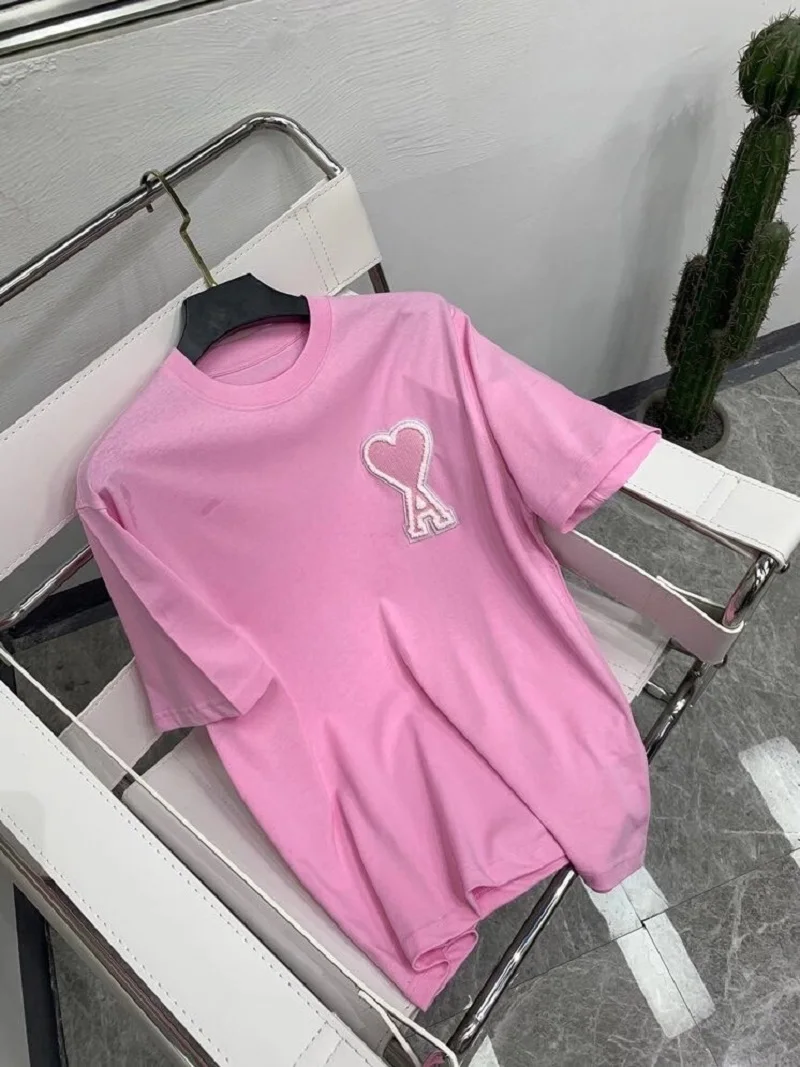 

AMI Short Sleeve Cotton T-Shirt for Men and Women with Round Collars Is A Classic Summer Style In 2021