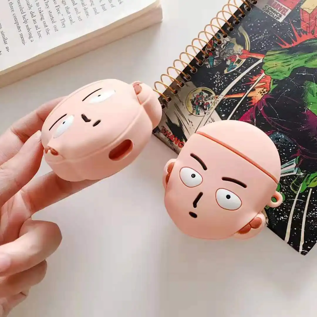 One Punch-Man Mini мягкий ударостойкий силиконовый чехол для Apple гарнитура для airpods Чехлы ультра тонкая форма для боевых искусств защитный чехол