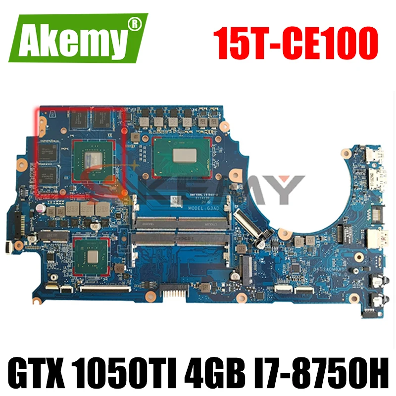 

For HP 15T-CE100 15-CE Laptop Motherboard L10772-601 GTX 1050Ti 4GB i7-8750H DAG3ADMBAD1 100% fully tested