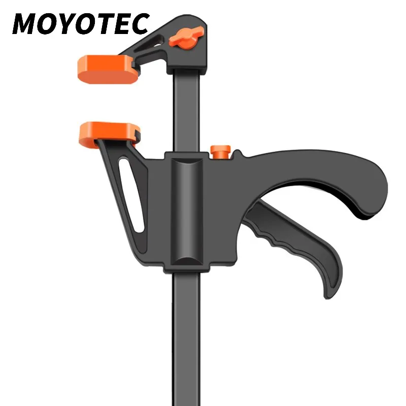 MOYOTEC 5/10Pc 4Inch Quick Ratchet F Clamp Heavy Duty Wood Working Work Bar Clamp Clip Kit Woodworking Reverse clamping 30x100mm