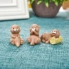 2 шт./компл. миниатюрный орнамент в виде ежа набор декор для сада фей, Горячие Мини-Ежик фигурки для домашнего украшения