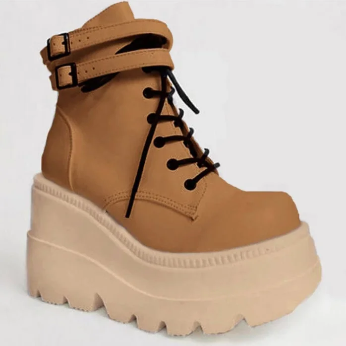 

Women's high platform boots, high Wedge Boots, punk style, winter, 2021