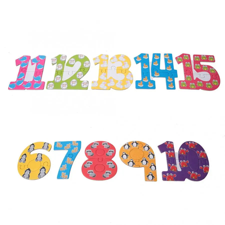 Цифровой деревянный пазл с буквами алфавита и цифрами | Игрушки хобби