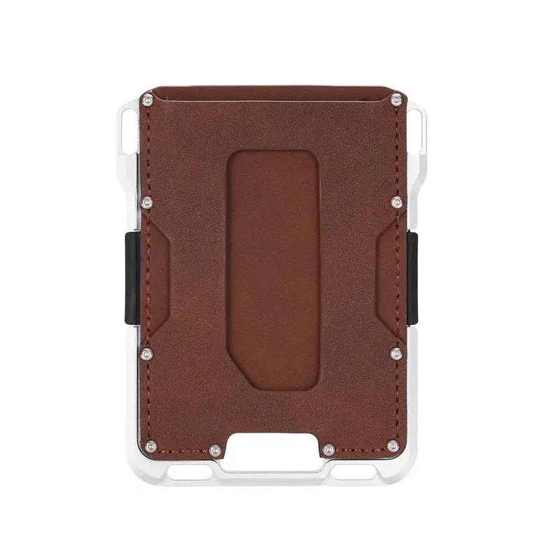 

New Pop-up Wallet New 2020 Aluminum Metal Black Silver Card Case Men And Women Card Holder RFID Anti-theft Protector Card