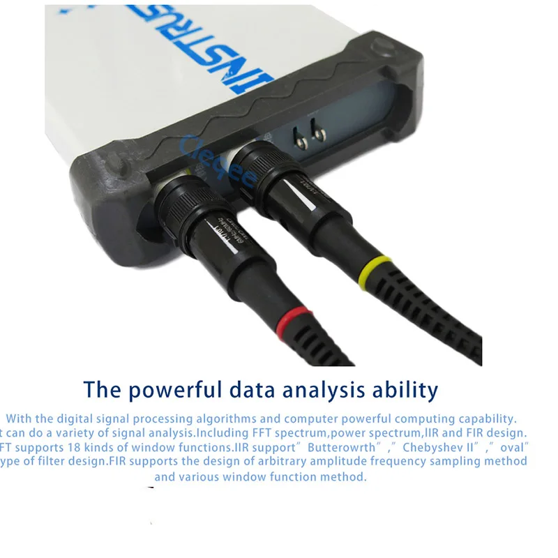 ISDS2062A виртуальный ПК USB осциллограф, 2CH 20 МГц полоса пропускания 60MSa/s 12bit АЦП анализатор БПФ