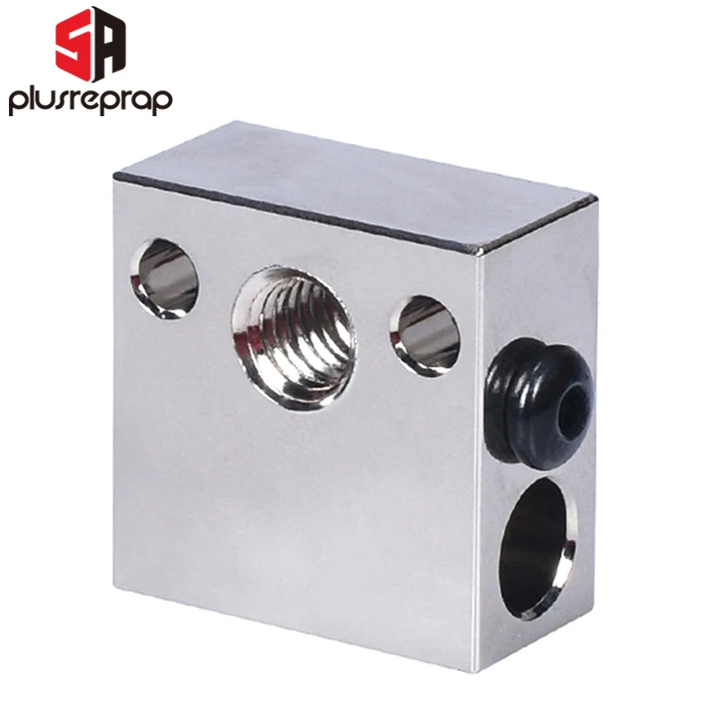 5APlus CR10 Алюминиевый/Медный блок с покрытием из латуни для нагревательного блока Ender 3 CR10 Ender3 V2 3D-принтер Экструдер Горячая головка Mk8 с соплами.