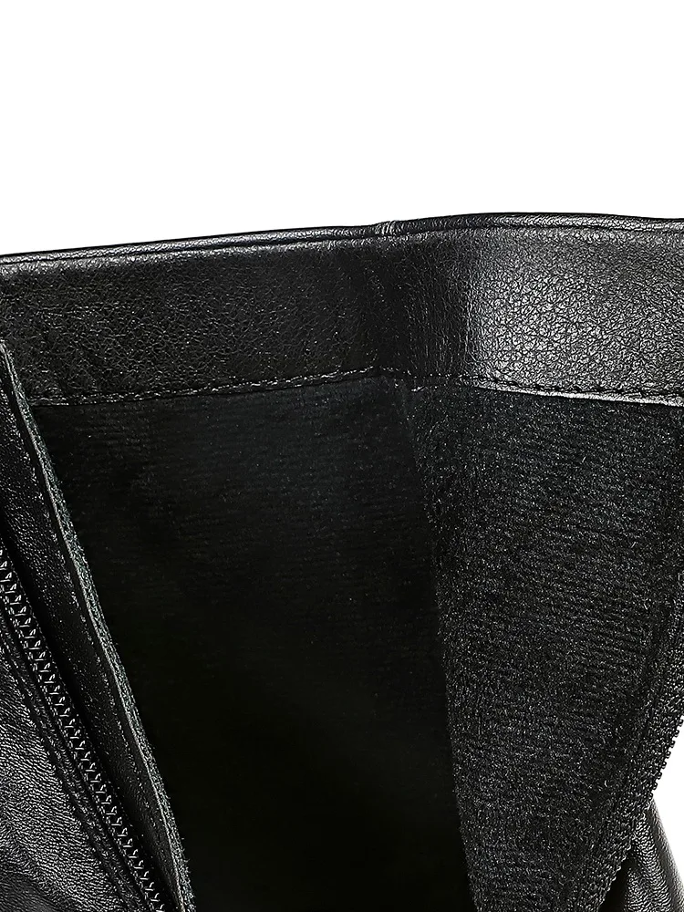 

Female fashion winter short boots fine high heels sexy nightclub show thin metal point side zipper increase high keep warm