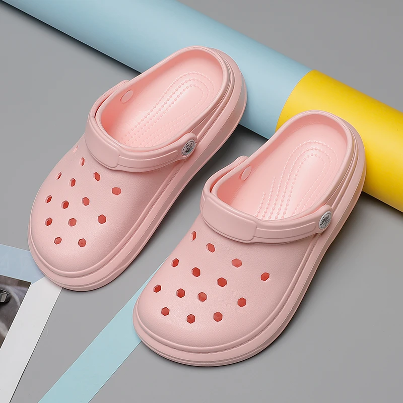 

Men Pool Sandals Summer Outdoor CholasBeach Shoes men Slip On Garden Clogs Casual Water Shower LiteRide