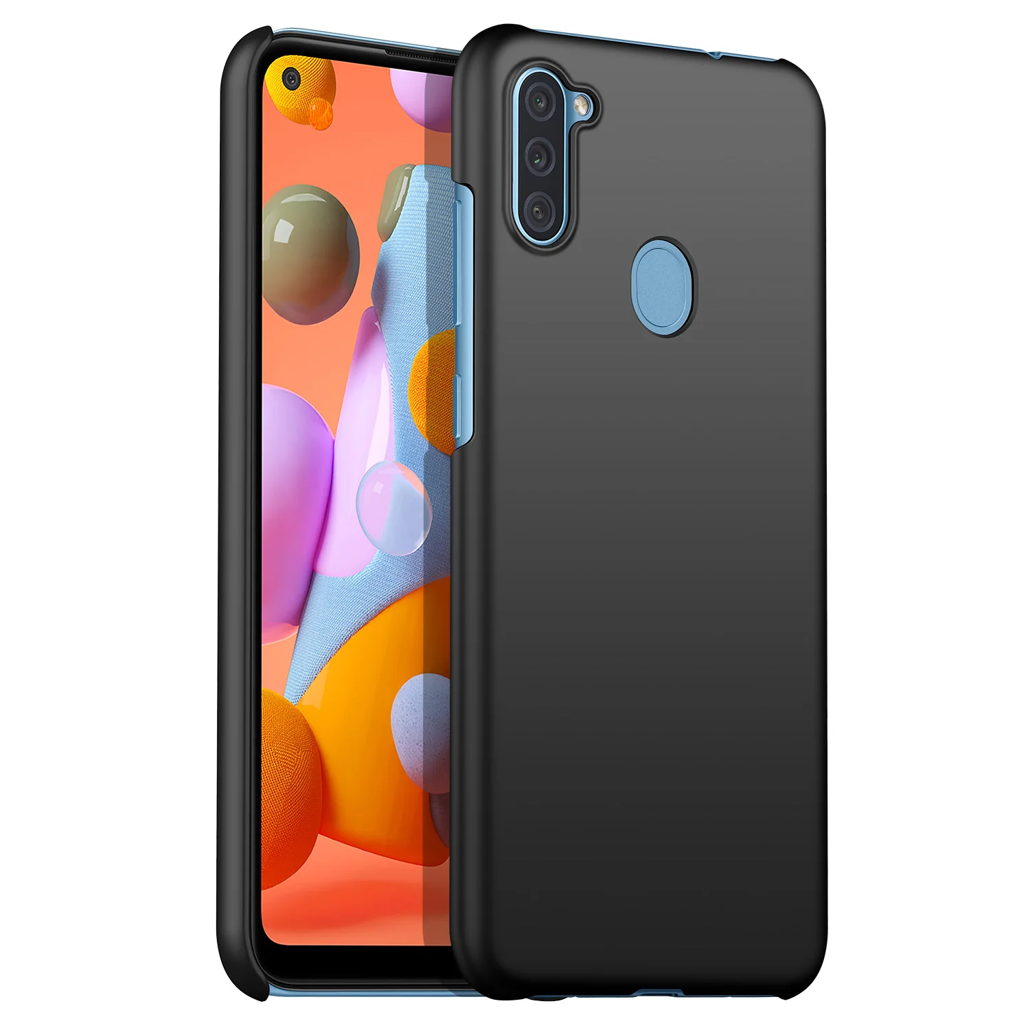 

For Samsung Galaxy A11 Slim Colorful Rubber Frosted Matte Plastic Hard Cover Case For Samsung A11