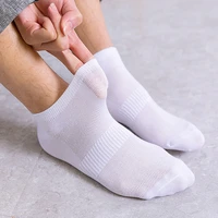 summer mens mesh boat socks cotton thin section deodorant sweat absorbent breathable sports socks solid male socks 5pairs