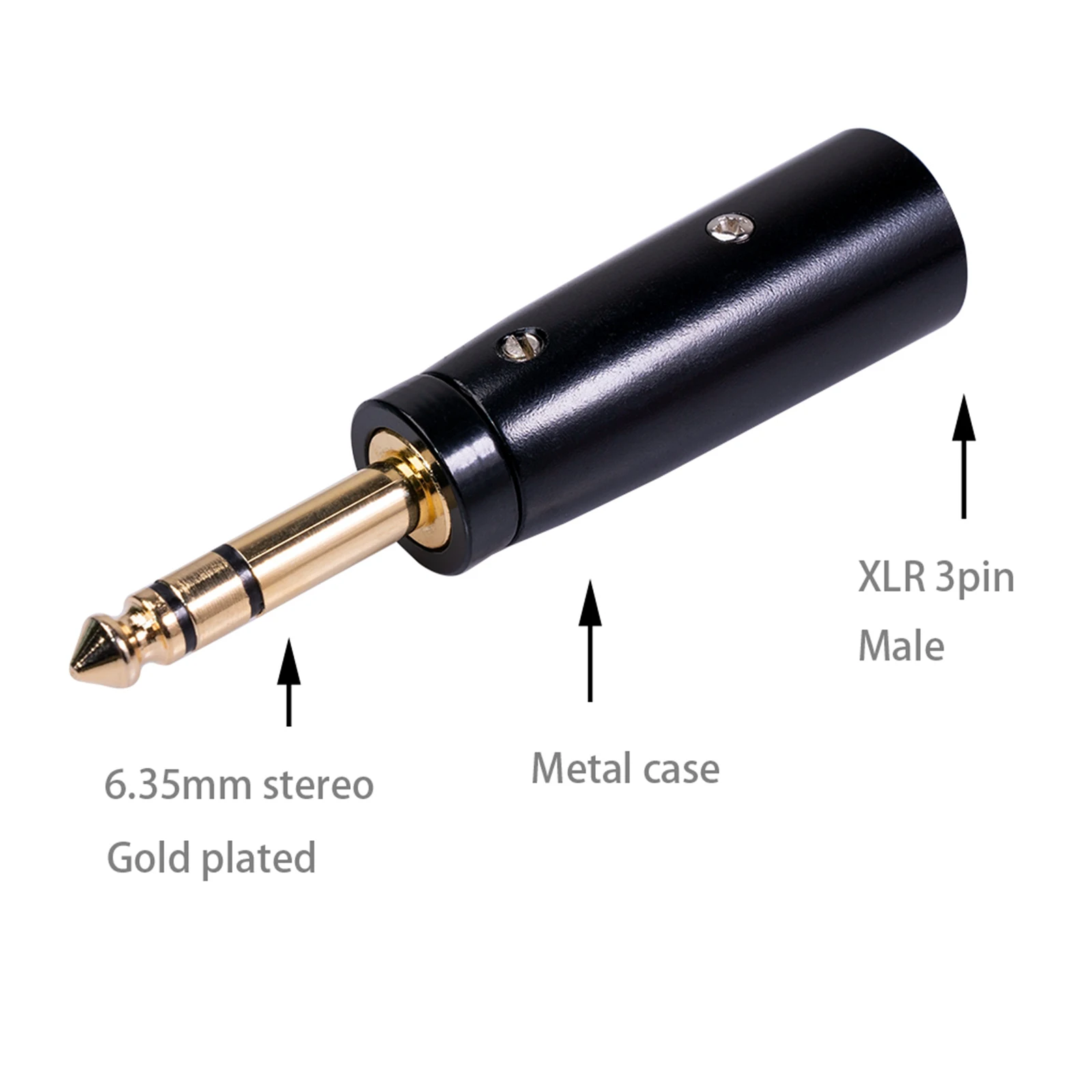 1/4 &quotдюйма TRS XLR 3-контактный Конвертер адаптер четверти дюйма до Сделано в Китае |