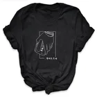 Футболка Harajuku Kpop с надписью Burn It Fire для мужчин и женщин, забавная уличная одежда в Корейском стиле, Одежда большого размера