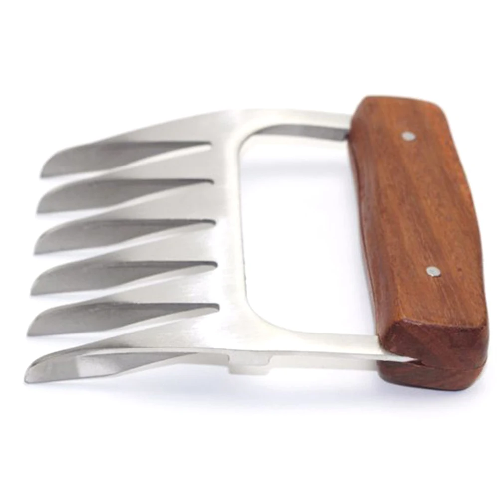 2 шт барбекю мясо коготь Шредер для мяса обработчик медведь металлические элементы барбекю говядины измельчитель Тяговая вилка инструмент для приготовления барбекю лапы