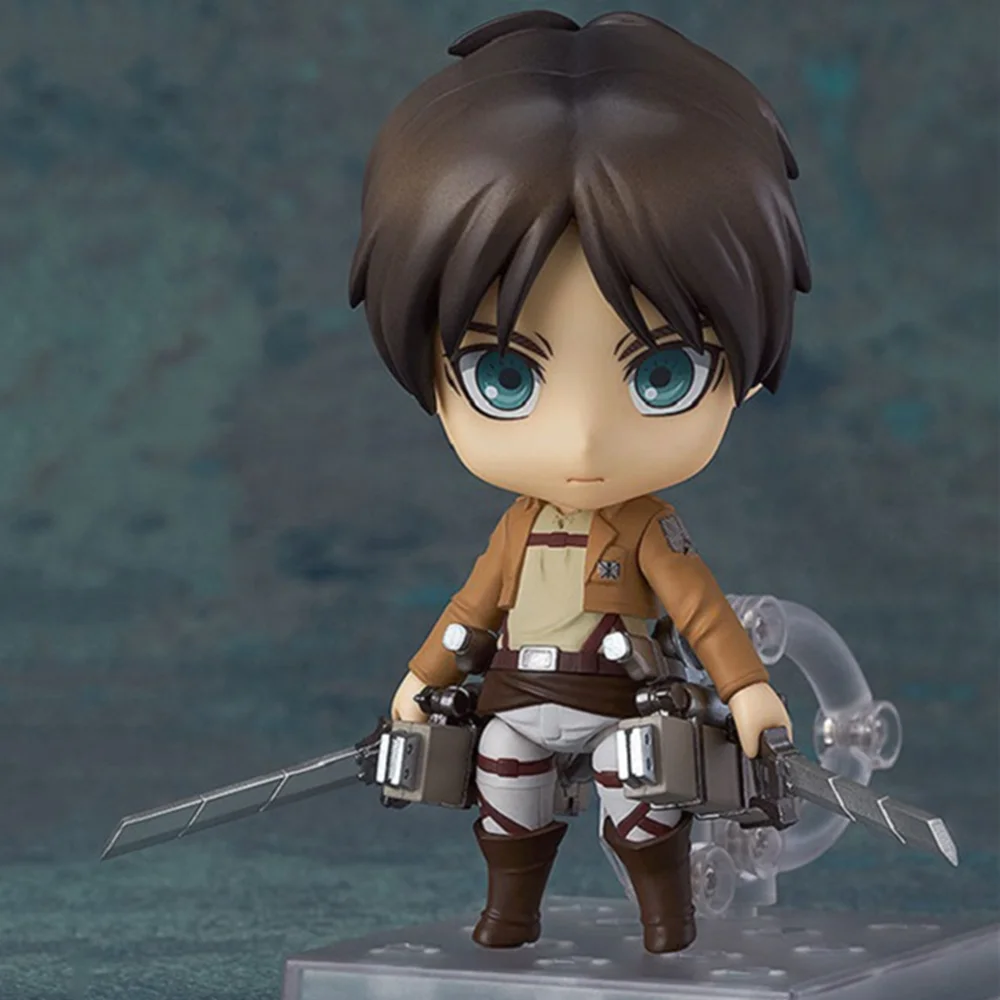 Attack on Titan Levi Ackerman 390 417 Eren Jaeger 375 Аниме Фигурка Nendoroid Ver. ПВХ милые игрушки для детей модель фигурки