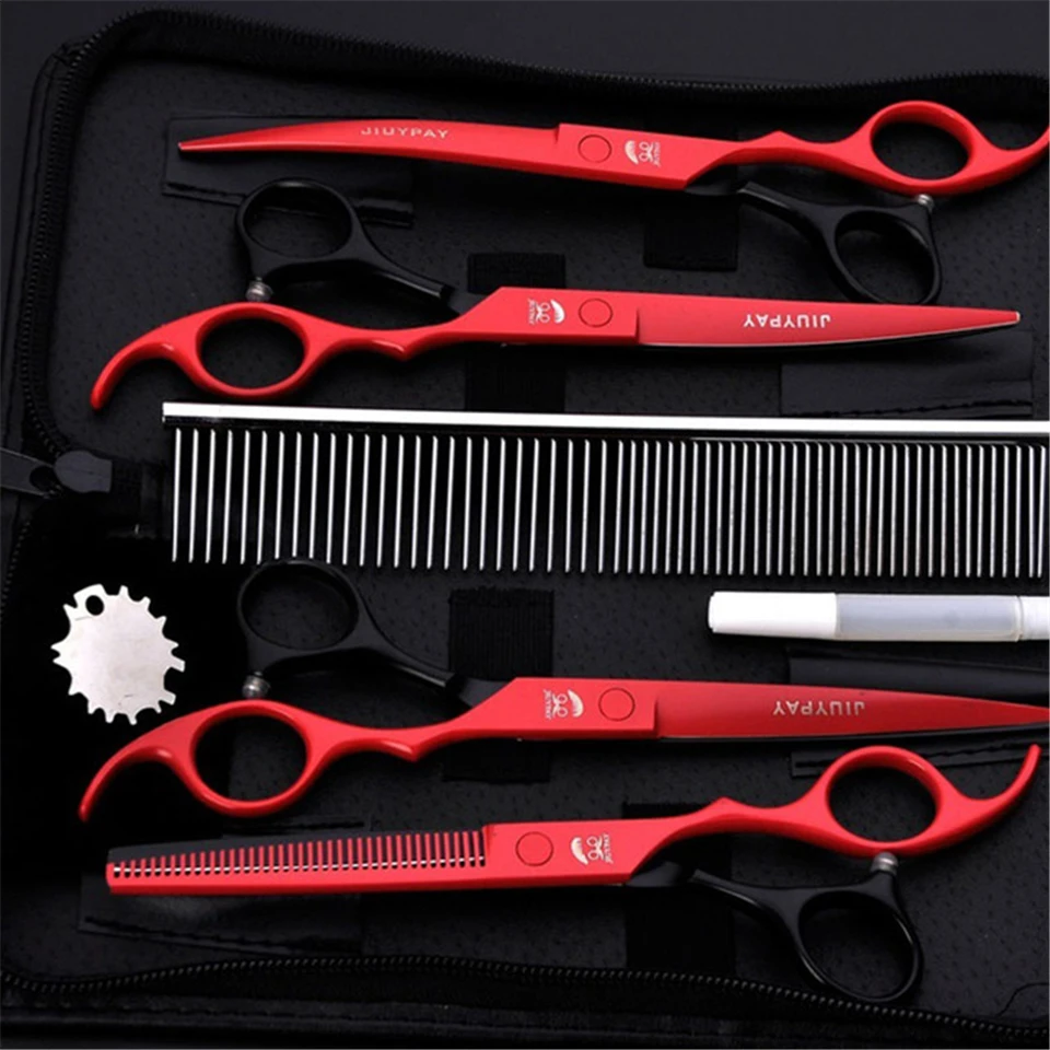 

Stainless Steel Pet Dogs Grooming Scissors Cat Hair Thinning Shear Sharp Edge Scissors For Dogs Animal Barber Cutting Tool