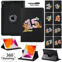 tablet case for ipad 9th generation 10 2 smart sleep wake leather stand digital pattern cover for ipad 9 10 2 inch 2021