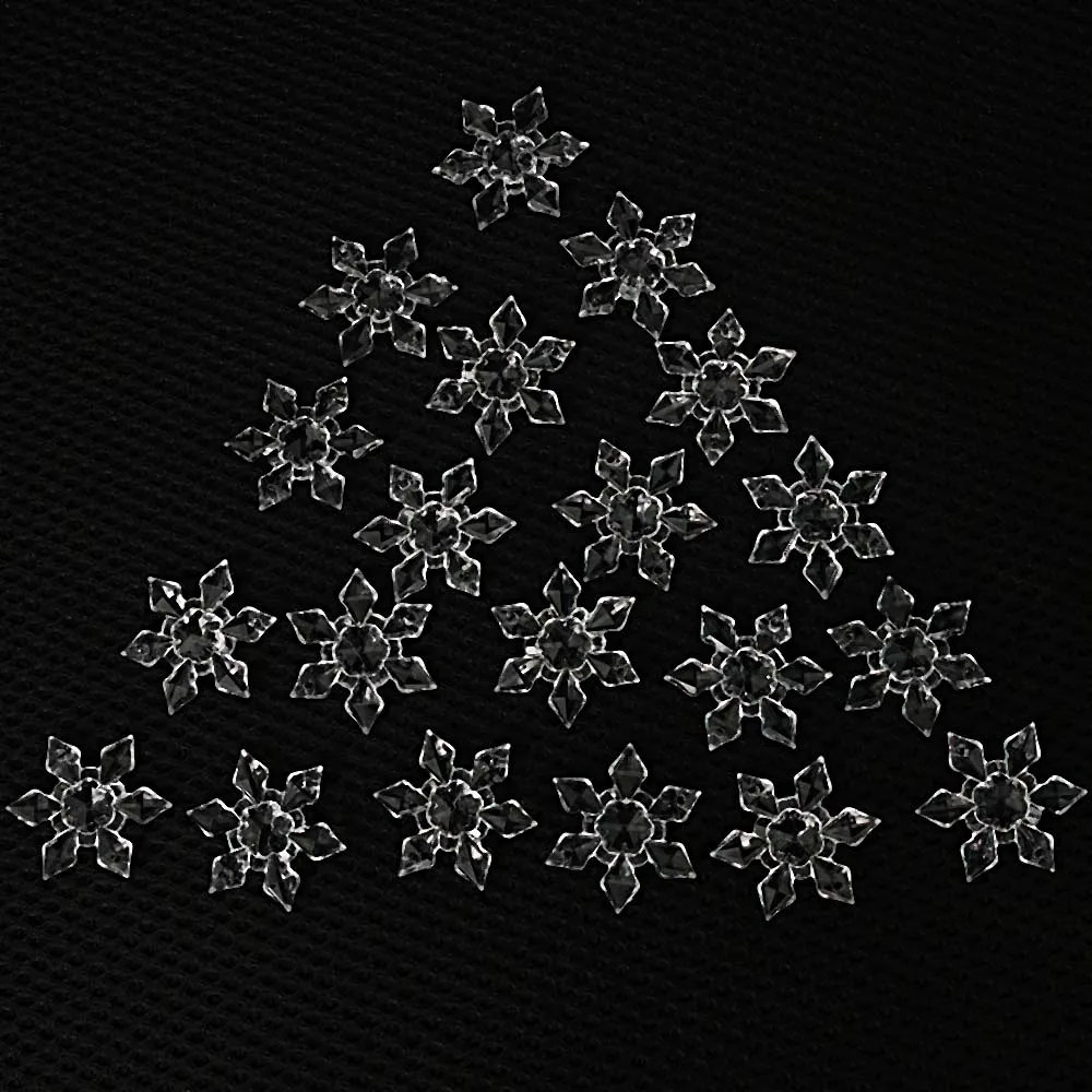 20 шт./упак. Рождественская Снежинка в форме Прозрачный Акриловые