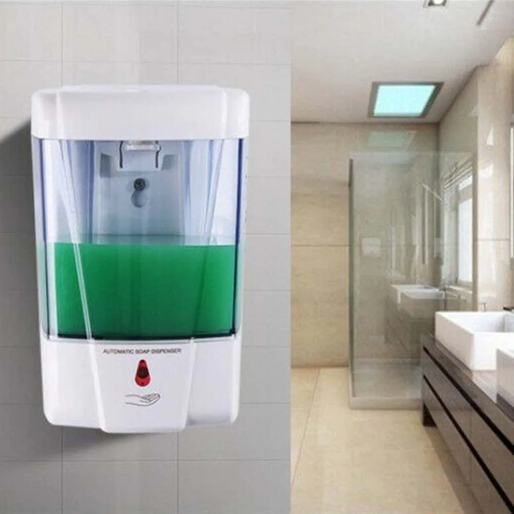 Автоматический дозатор жидкого мыла 700 мл Бесконтактный ИК-датчик настенное