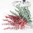 Ветка искусственного эвкалипта 38 см, зеленое мини-растение, Цветочный Аксессуар