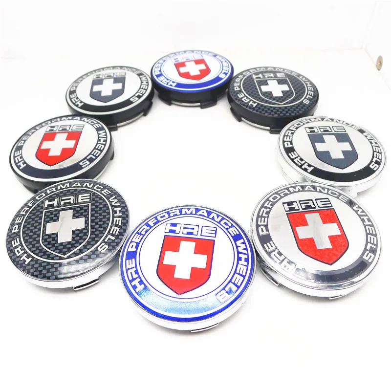 

4pcs 59mm 53mm For HRE Wheel Center Hub Cap Covers Car Styling Emblem Badge Logo Rims Cover 56mm Stickers Accessories