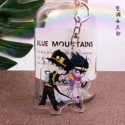 2 Аниме Jo Необычные Приключения акриловый брелок Kujo Jotaro Joseph Joestar Бруно Bucciarati милый забавный мультфильм подвесные брелоки подарок - Цвет: 2