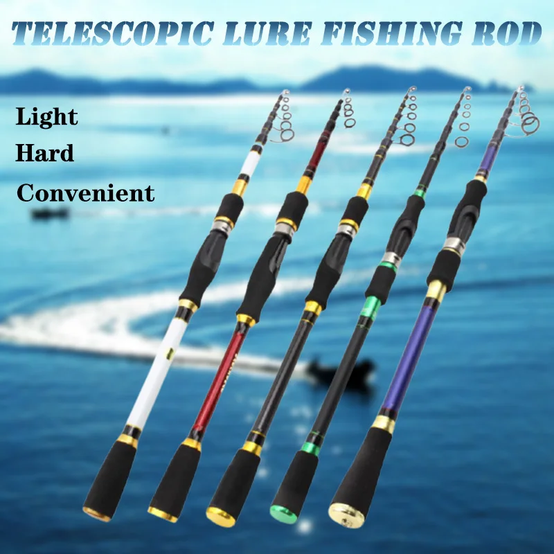 

Жесткий спиннинг из углеродного волокна, 1,8/2,1/2,4/2,7 м