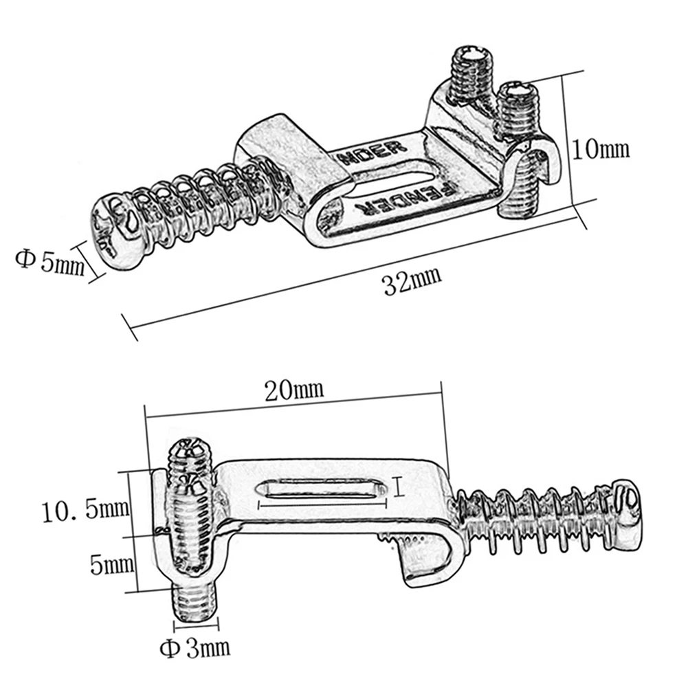 6pcs roller typ tremolo brücke pull string sattel für strat elektrische gitarre für stratocaster telecaster elektrische gitarre accesso