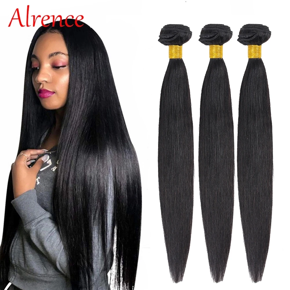 Перуанские прямые волосы пряди из натуральных волос 3 cheveux humain|Пряди для
