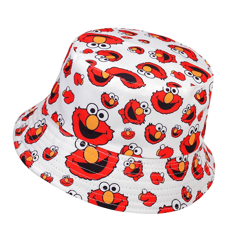 

Summer Women Men Fisherman Hat Foldable Cartoon Bucket Hats outdoor Street Hip Hop sun Hats Vintage Printed Fishing Hats gorras