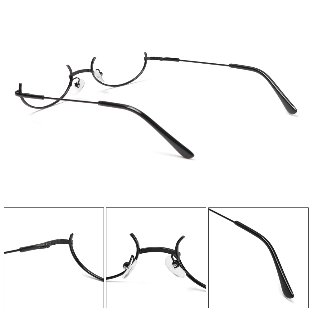 1 шт. полуоправа для очков унисекс винтажные овальные оптические очки без линз