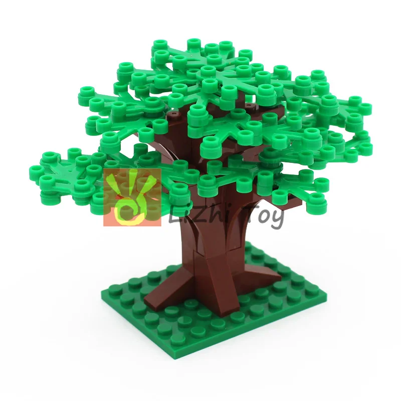 Moc DIY садовые растения маленькое дерево 6 цветов для двора самостоятельного