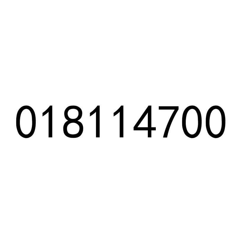 

018114700