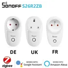 Умная розетка SONOFF S26 R2 16A ZigBee, хаб с евровилкой, с поддержкой голосового управления, времени программирования через EWeLink Alexa Google Home