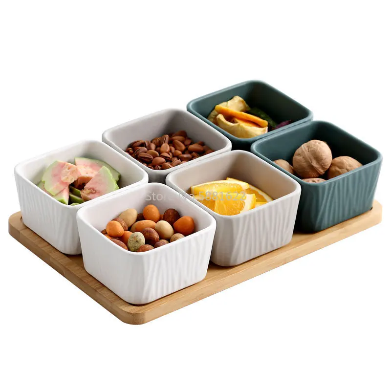 Домашняя Скандинавская креативная керамическая тарелка для сушеных фруктов в