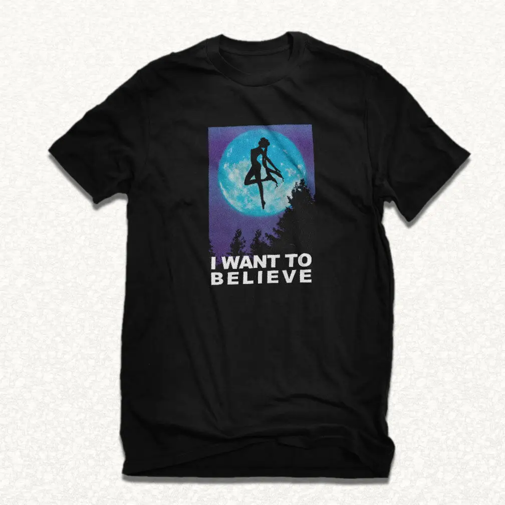 Забавная футболка Sailor Moon вдохновленная X fill я хочу верить рубашка Alien Gp