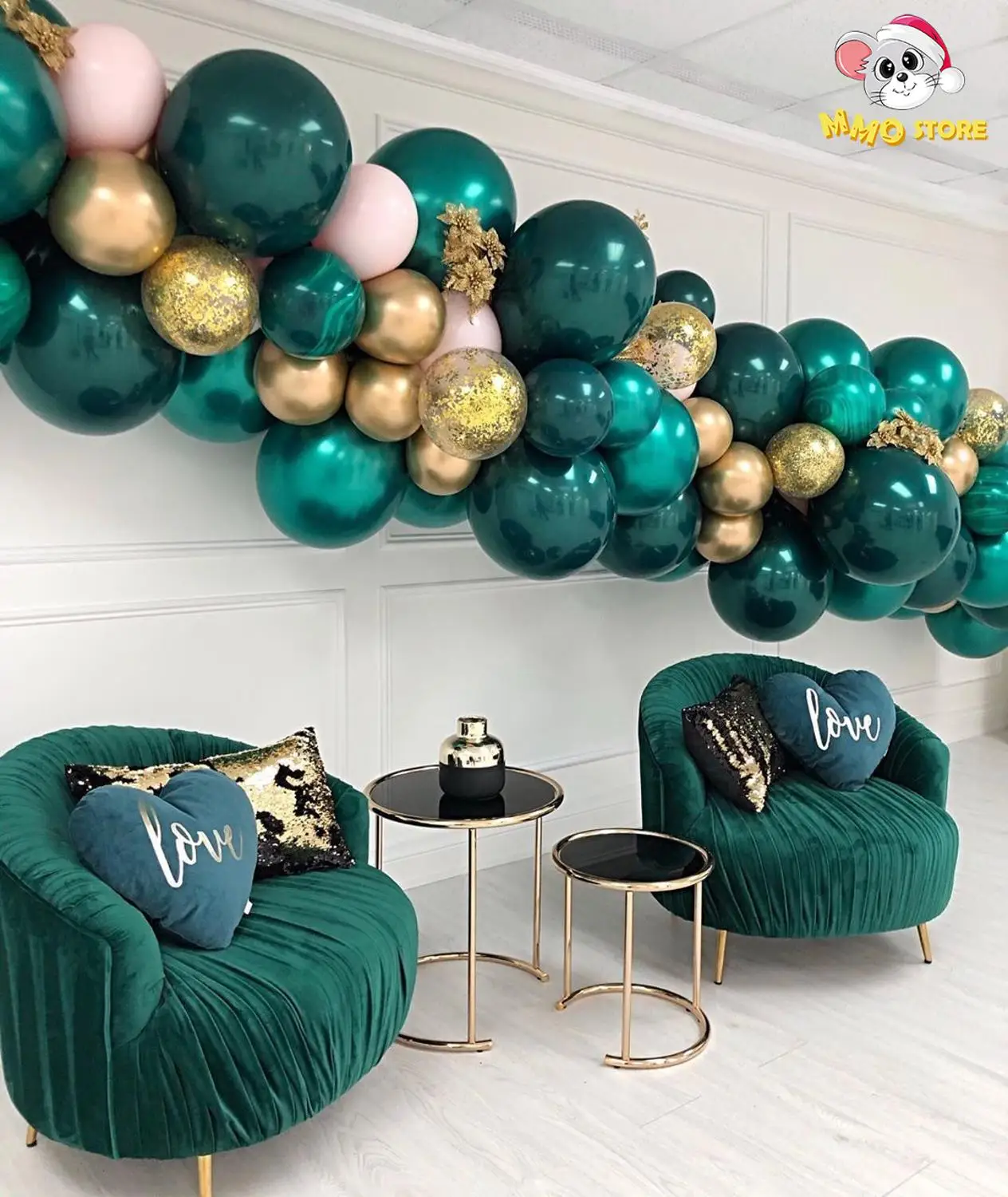 20 шт./30 шт. 10 дюймов рождественские воздушные шары зеленый красный воздушный шар