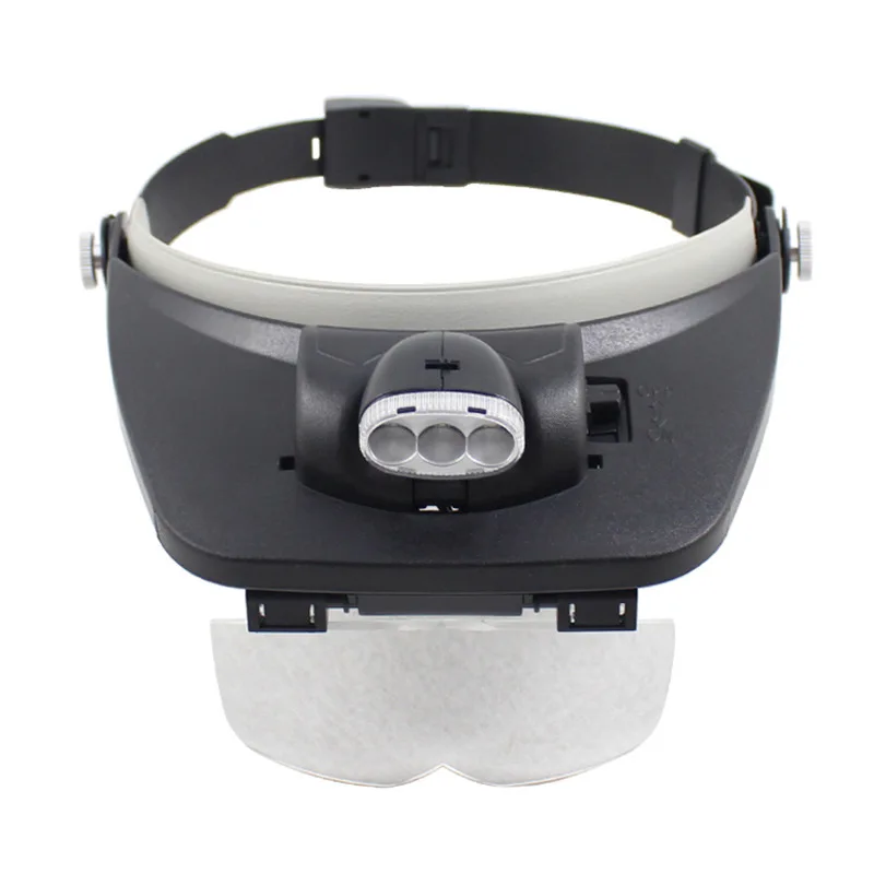 

Dental Magnifier with Detachable Four Lens 1.2X 1.8X 2.5X 3.5X Doctor Loupe Head Magnifying Glasses Led Light Wearing Style