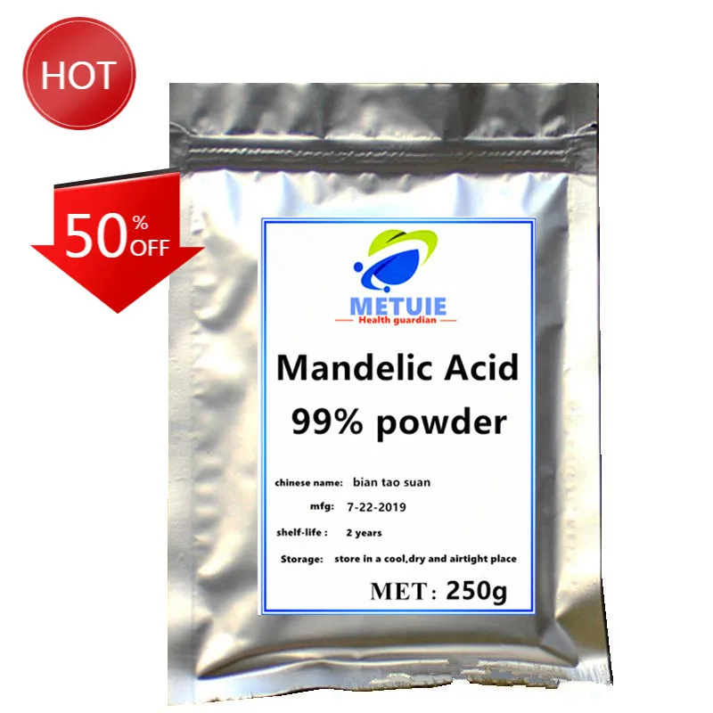 

Hot Sale 99% Mandelic Acid Powder 1pc Festival Top Supplement Body Cosmetic Raw Material Sequins For Face Freckles Free Shipping