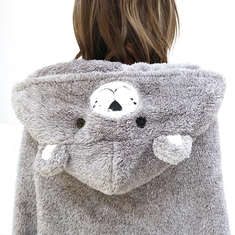 Женские теплые одеяла коралловые бархатные шали с капюшоном ленивый