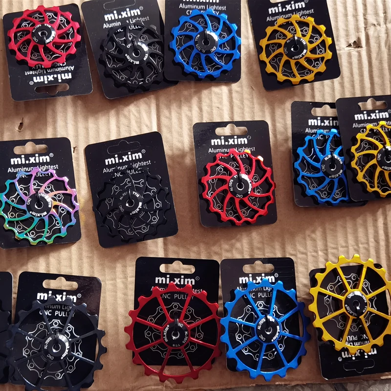 2021 New Bicycle Ceramics Rear Derailleur 14T 15T 16T 17T 18T Jockey Wheel Road MTB Guide Bike Ceramics Bearing Bicycle Parts