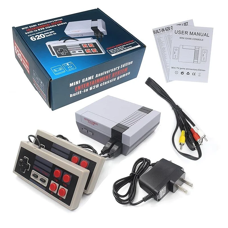 Мини-игровые консоли 8 бит Ретро ТВ видео игровые с 620 классическими играми