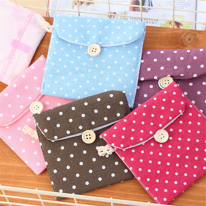 Сумка для хранения гигиенических салфеток девочек холщовые гигиенические